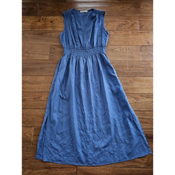 Grace Karin Dresses & Skirts - Grace Karin V-Neck Sleeveless Elastic Waist Maxi Linen Blend Dress Size M EUC